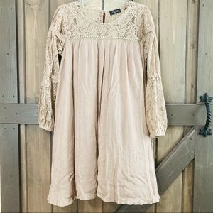 Pinkblush Maternity Taupe Long Sleeve Dress